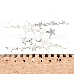 304 Stainless Steel Star Dangle Earrings&nbsp;EJEW-TA00624