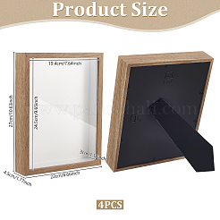 MDF Composite Wood Photo Frame Stand for Dried Flower&nbsp;DJEW-WH0028-057B