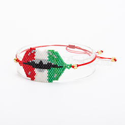 Glass Seed Braided Bead Bracelet&nbsp;BJEW-A121-14B