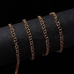 3.28 Feet Ion Plating(IP) 304 Stainless Steel Rolo Chains&nbsp;X-CHS-L014-06G