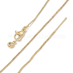 1MM Brass Box Chain Adjustable Slider Necklaces for Women&nbsp;KK-CBA4FD4-17G