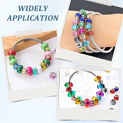100Pcs Glass European Beads&nbsp;GLAA-SP0001-87