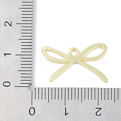 Rack Plating Bowknot Alloy Pendants&nbsp;PALLOY-F018-01G