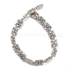 Rectangle Tibetan Style Alloy Beads Strands&nbsp;TIBEB-O007-51-NR