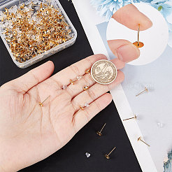 200Pcs 304 Stainless Steel Stud Earring Findings&nbsp;STAS-BBC0001-70