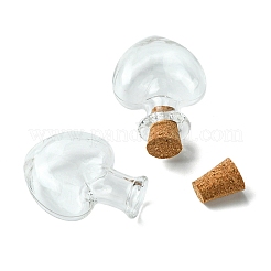 6Pcs Clear Mini High Borosilicate Glass Bottle Bead Containers&nbsp;AJEW-FS0001-09B