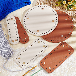 6Pcs 6 Style PU Leather Knitting Crochet Bags Nail Bottom Shaper Pad&nbsp;FIND-PH0009-91