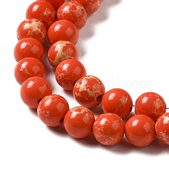 Synthetic Imperial Jasper Beads Strands&nbsp;G-I199-35-6mm-D
