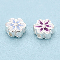 925 Sterling Silver Enamel Beads&nbsp;STER-T008-35M