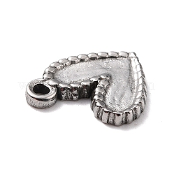 304 Stainless Steel Charms Cabochon Settings for Enamel&nbsp;STAS-B024-09P