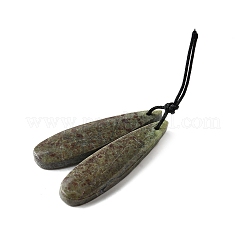 Natural Stichtite Pendants&nbsp;G-L617-G07-10x40mm