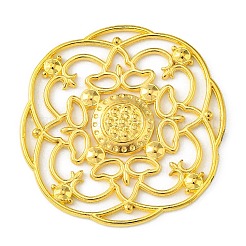 Tibetan Style Alloy Flower Large Pendants&nbsp;EA13474Y-G