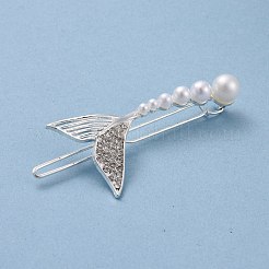 Alloy Crystal Rhinestone Hair Barrettes&nbsp;PHAR-Z003-03S