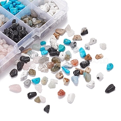150g 10 Style Gemstone Chip Beads Strands&nbsp;G-YW0001-02