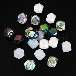 20Pcs UV Plating Acrylic Beads&nbsp;OACR-TADJ0001-05