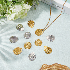 48Pcs 6 Styles 304 Stainless Steel Pendants&nbsp;STAS-BBC0007-62