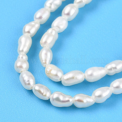 Natural Cultured Freshwater Pearl Beads Strands&nbsp;PEAR-N012-02Y-01