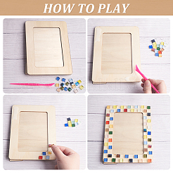 DIY Mosaic Photo Frame Making Kit&nbsp;DIY-OC0004-45