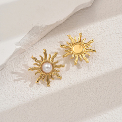 Stainless Steel Flower Stud Earrings&nbsp;WR1793
