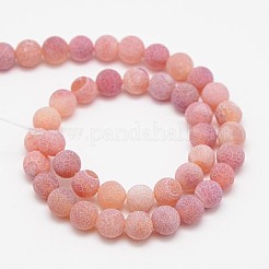 Natural Weathered Agate Beads Strands&nbsp;X-G-G589-8mm-05