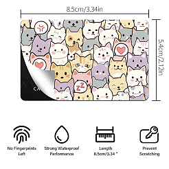 Plastic Waterproof Card Stickers&nbsp;STIC-WH0032-001
