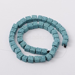 Synthetic Lava Rock Bead Strands&nbsp;G-N0104-8mm-14