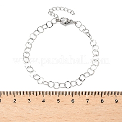 304 Stainless Steel Rolo Chains Bracelets for Women&nbsp;BJEW-U043-02P