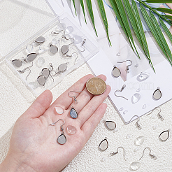 30Pcs 304 Stainless Steel Earring Hooks&nbsp;STAS-SP0002-06P
