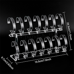 2 Tiers Acrylic Watch Display Stands&nbsp;ODIS-WH0026-34