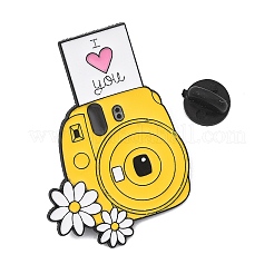Floral Instant Camera Enamel Brooches&nbsp;AL-I001-05EB-03