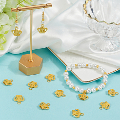 40Pcs Rack Plating Alloy Pendant Rhinestone Settings&nbsp;FIND-SC0013-27
