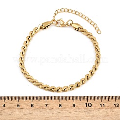 304 Stainless Steel Link Chain Bracelets for Women&nbsp;BJEW-Z143-05G