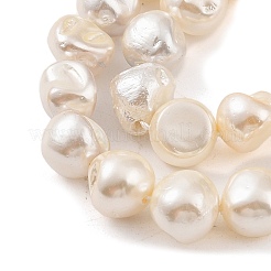 Electroplated Shell Pearl Beads Strands&nbsp;BSHE-C006-01C