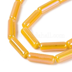 Electroplate Imitation Jade Glass Beads Strands&nbsp;EGLA-Q132-02A-A05