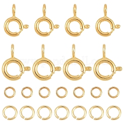 20Pcs 2 Styles Brass Spring Ring Clasps&nbsp;KK-YW0004-54