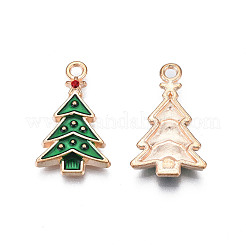 Christmas Alloy Enamel Pendants&nbsp;X-ENAM-Q442-65