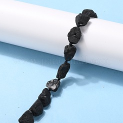 Rough Raw Natural Black Spinel Beads Strands&nbsp;G-G010-10