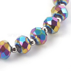 Electroplate Glass Stretch Bracelets&nbsp;BJEW-JB04017