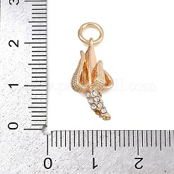 Brass Rhinestone Pendants&nbsp;KK-B145-02G-05