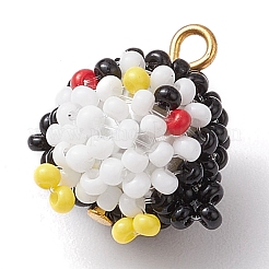 Seed Beads Beaded Charms&nbsp;PALLOY-MZ00317