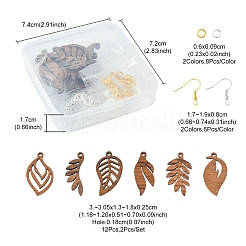 DIY Leaf Earring Making Kit&nbsp;DIY-FS0004-25