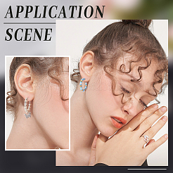 30Pcs 6 Style Brass Hoop Earring Findings&nbsp;FIND-BBC0003-23P