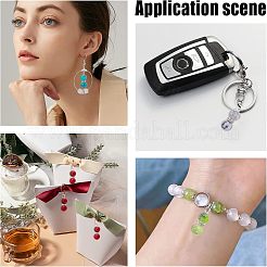 10Pcs Baking Paint Glass Bead Pendant Decoration&nbsp;HJEW-NB0001-48