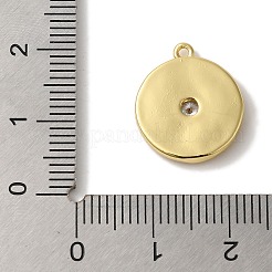 Rack Plating Brass Micro Pave Cubic Zirconia Pendants&nbsp;KK-A229-17G