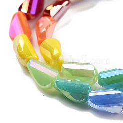 Electroplate Glass Beads Strands&nbsp;EGLA-C004-12