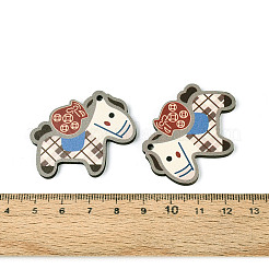 Printed Wooden Pendants&nbsp;WOOD-T033-01D