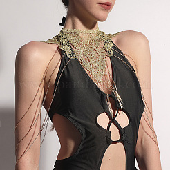 Gothic Polyester Lace Shoulder Chains for Wedding Dress&nbsp;FS-WGA45D9-01