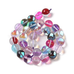 Electroplated Synthetic Moonstone Beads Strands&nbsp;G-C131-A01-04
