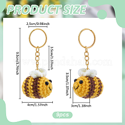9Pcs Cotton Keychain&nbsp;KEYC-ME00022