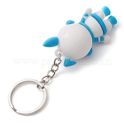 Rabbit Spaceman PVC Plastic Cartoon Keychain&nbsp;KEYC-JKC01034